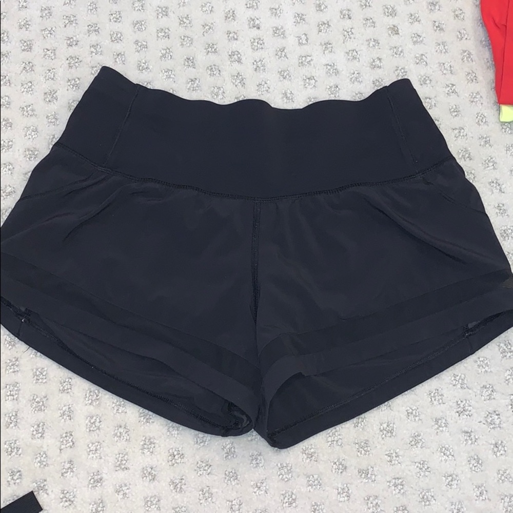Lululemon shorts with mesh trim